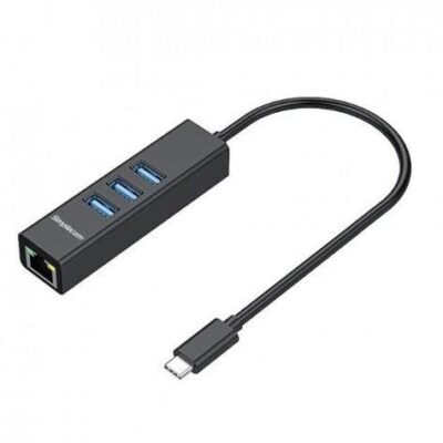 Simplecom CHN421 Aluminium USB-C to 3 Port USB HUB with Gigabit Ethernet Adapter