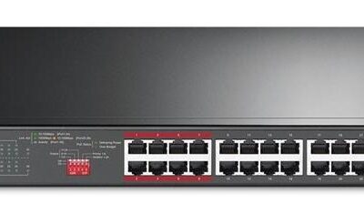 TP-Link TL-SL1226P 24-Port 10/100Mbps + 2-Port Gigabit Unmanaged PoE+ Switch
