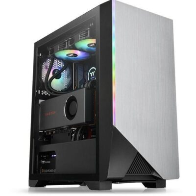Thermaltake (CA-1P4-00M1WN-00) H550 TG ARGB Mid-Tower Black ATX Case, T/G