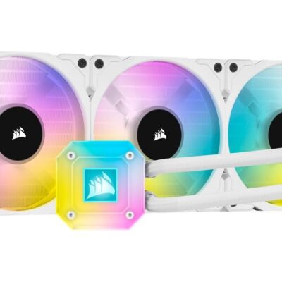Corsair (CW-9060051-WW) iCUE H150i ELITE CAPELLIX 360mm Liquid CPU Cooler - White