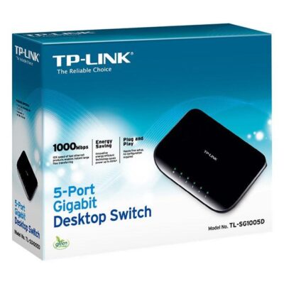 TP-LINK TL-SG1005D network switch Unmanaged Gigabit Ethernet (10/100/1000) Black