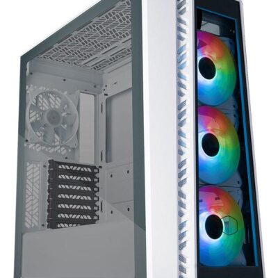 COOLER MASTER MASTERBOX MB520 WHITE, TG FRONT PANEL, 3X ARGB FAN, TG SIDE PANEL, ATX, ARGB