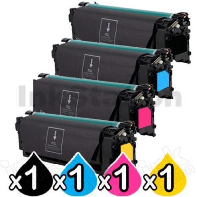 4 Pack HP W2120X-W2123X (212X) Compatible High Yield Toner Cartridges Combo [1BK,1C,1M,1Y]
