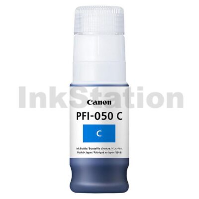 Genuine Canon PFI-050C Cyan Ink Bottle 70ml