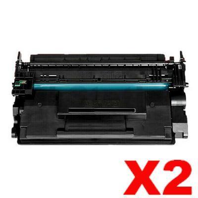 2 x HP 89X CF289X High Yield Compatible Black Toner Cartridge - 10,000 Pages
