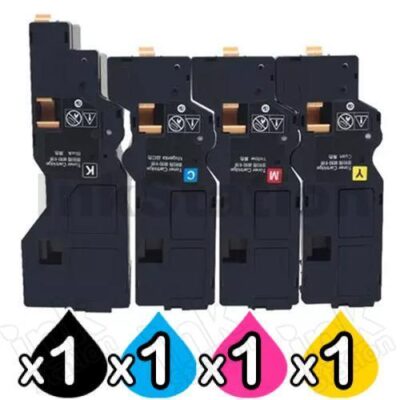 4 Pack Fujifilm Apeos C325 dw / C325 z, ApeosPrint C325 dw Compatible Toner Cartridges CT203486-CT203489 [1BK,1C,1M,1Y]