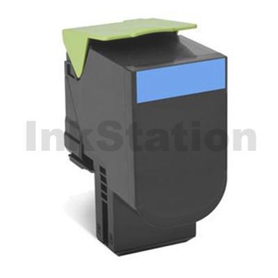 Lexmark 74C6HC0 Compatible CS725 Cyan High Yield Return Program Toner Cartridge - 12,000 pages