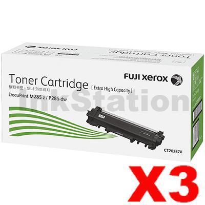 3 x Genuine Fuji Xerox DocuPrint P285dw, M285z Toner Cartridge - 4,500 pages [CT202878]