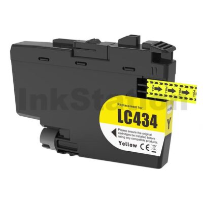 Brother LC-434Y Compatible Yellow Ink Cartridge - 750 pages