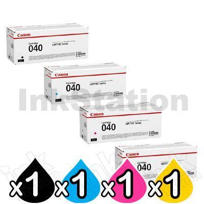 4-Pack Genuine Canon CART-040 Toner Combo [1BK+1C+1M+1Y]