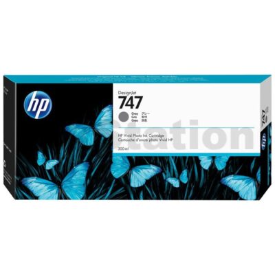 HP 747 Genuine Grey 300ML DesignJet Ink Cartridge P2V86A