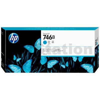 HP 746B Genuine Cyan 300ML DesignJet Ink Cartridge 3WX36A (Replacement of P2V80A)