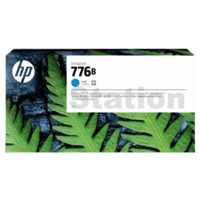 HP 776B Genuine Cyan 1-liter Ink Cartridge 1XB15A