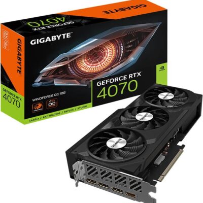 Gigabyte GV-N4070WF3OC-12GD GeForce RTX 4070 WINDFORCE OC 12G Gaming Graphics Card