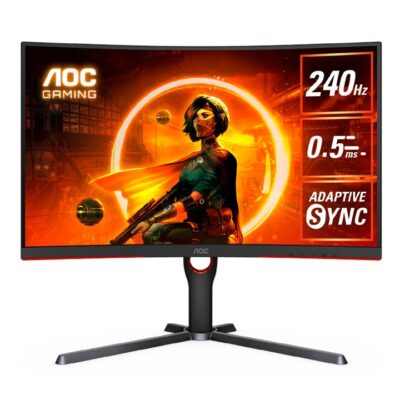 AOC CQ27G3Z 27" VA QHD(2560 × 1440) 240Hz 0.5ms HDR10 AdaptiveSync 1000R Curved Gaming Monitor