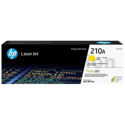 HP 210A W2102A Genuine Yellow Toner Cartridge - 1,800 pages