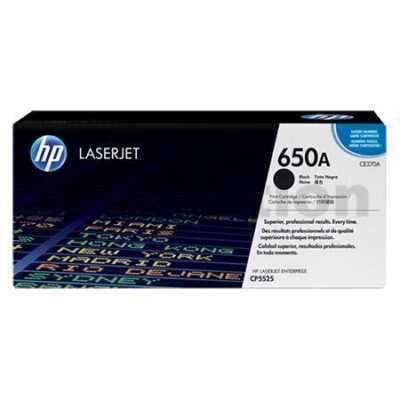 1 x HP CE270A (650A) Genuine Black Toner Cartridge - 13,500 Pages