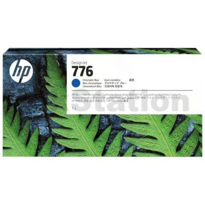 HP 776 Genuine Chromatic Blue 1-liter Ink Cartridge 1XB04A