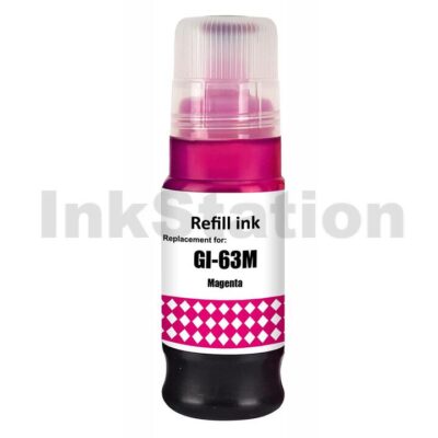 Compatible Canon GI63M Magenta Ink Bottle - 70ML