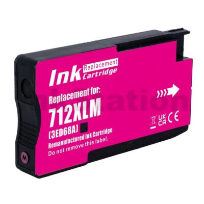 HP 712 Compatible Magenta Ink Cartridge 3ED68A 29ml