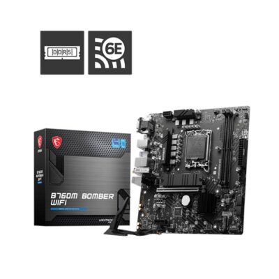 MSI B760M BOMBER WIFI Micro-ATX DDR5 Motherboard