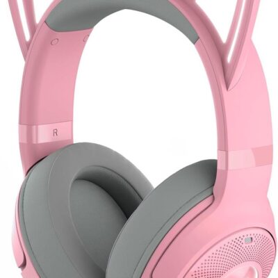 Razer RZ04-04860100-R3M1 Kraken Kitty V2 BT - Quartz Edition - Wireless Bluetooth RGB Headset with Kitty Ears - FRML Packaging