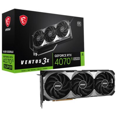 MSI GeForce RTX 4070 Ti SUPER 16G VENTUS 3X OC Gaming Graphics Card