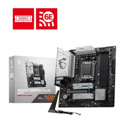 MSI B650M GAMING PLUS WIFI AM5 Micro ATX Motherboard