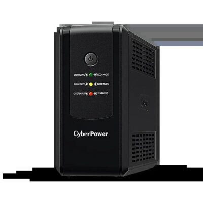 CyberPower UT650EG ENERGY-SAVING TOWER UPS, 650VA/360W, AVR, RJ11/45 Surge Protection, 12V/5AH*1, 3x AU, 2 years advance replacement including Internal Battery