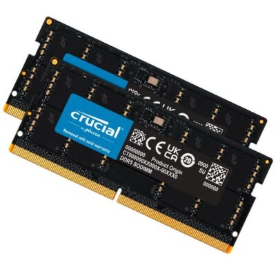 Crucial CT2K16G48C40S5 32GB (2x16GB) DDR5 SODIMM 4800MHz C40 1.1V Notebook Laptop Memory