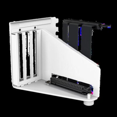 NZXT AB-RH175-W1 Vertical GPU Mounting Kit - White Bracket & 175 mm PCIe 4.0x16 Riser Cable