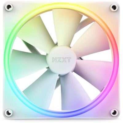 NZXT RF-D12SF-W1 F120RGB Duo - 120mm Dual-sided RGB Fan - Single Pack (White)