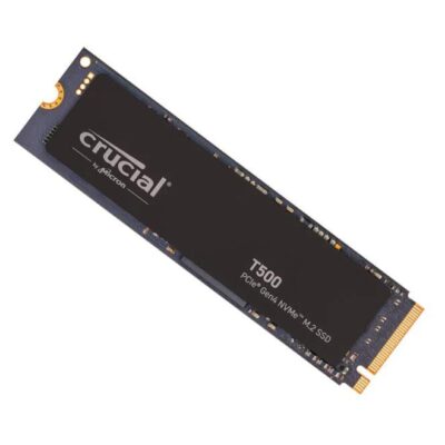 Crucial CT500T500SSD8 T500 500GB Gen4 NVMe SSD - 7200/5700 MB/s R/W 300TBW