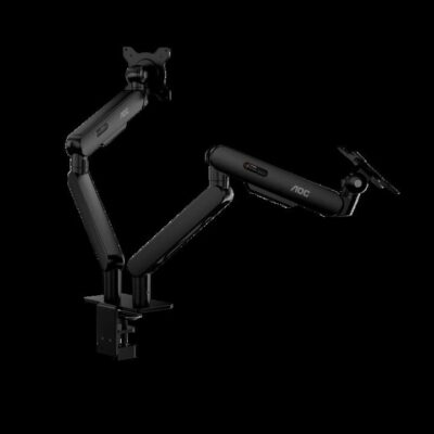 AOC AM420B Dual Monitor Arm. 17"-34", Durable Mechanical Spring, Black.