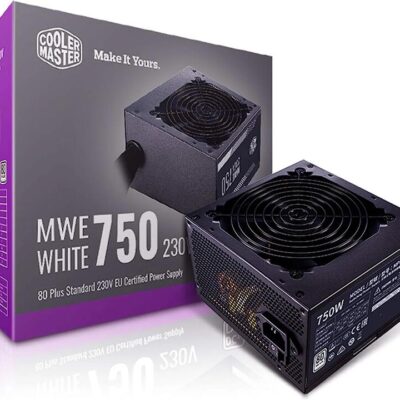 COOLER MASTER MWE WHITE 750W 80PLUS 230V, SINGLE +12V RAIL, 120MM HDB FAN, DC-TO-DC TECHNO