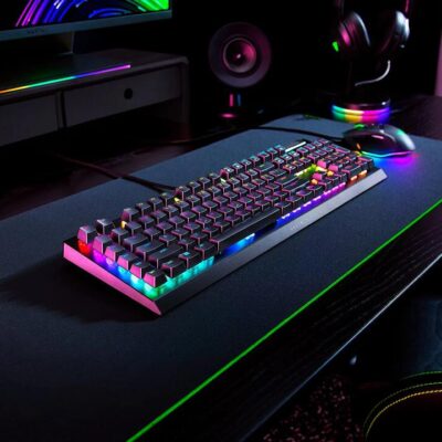 Razer RZ03-04700100-R3M1 BlackWidow V4 X-Mechanical Gaming Keyboard (Green Switch)-US Layout-FRML