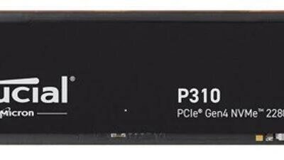 Crucial CT2000P310SSD8 P310 2TB Gen4 2280 NVMe SSD 7100/6000 MB/s R/W, M.2 PCIe4, 5yrs