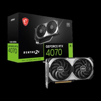 MSI GeForce RTX 4070 VENTUS 2X E1 12G OC Gaming Graphics Card