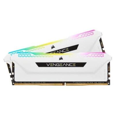 Corsair Vengeance RGB PRO SL 32GB (2x16GB) DDR4 3600Mhz C18 Desktop Ram - White