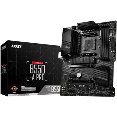 MSI B550-A PRO ATX Motherboard, 4xDDR4 2xPCIE 2xM.2 HDMI DP