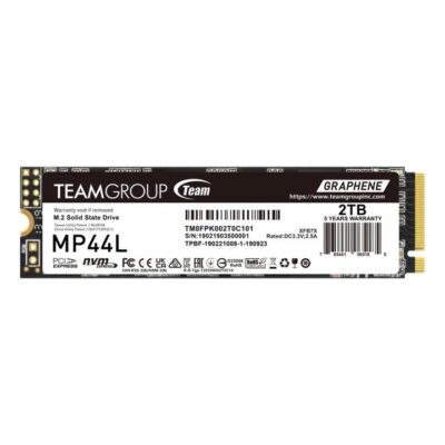 Team TM8FPK002T0C101M.2-2280 PCI-E Gen4x4 MP44L 2TB SSD. Up to 4800/4400 MB/s