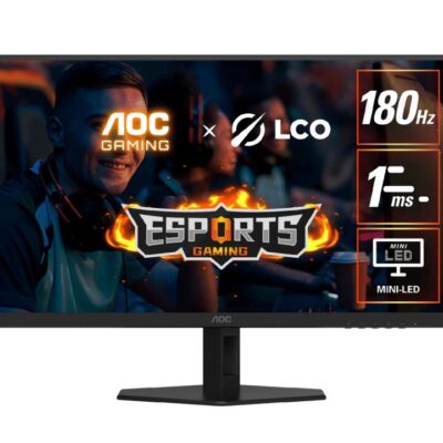 AOC Q27G40XMN 27" QD-MiniLED Gaming Monitor. 2560 × 1440 (QHD), QD-MiniLED, 180Hz, 1ms, Adaptive Sync, DisplayHDR 1000