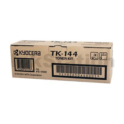 1 x Genuine Kyocera TK-144 Black Toner Cartridge FS-1100 - 4,000 pages