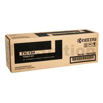 1 x Genuine Kyocera TK-134 Black Toner Cartridge FS-1028MFP, FS-1128MFP, FS-1300D, FS-1300DN, FS-1300DTN, FS-1350DN - 7,200 pages