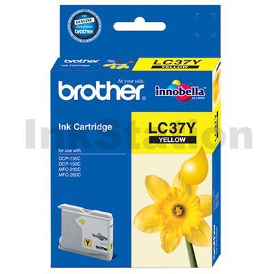 Genuine Brother LC-37Y Yellow Ink Cartridge - 300 pages
