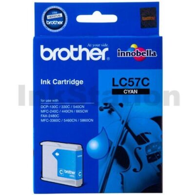 Genuine Brother LC-57C Cyan Ink Cartridge - 400 pages