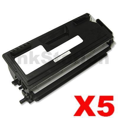 5 x Brother TN-7600 Black Compatible Toner Cartridge 6500 pages