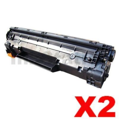 2 x HP CB435A (35A) Compatible Black Toner Cartridge - 2,000 Pages