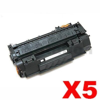 5 x HP Q5949A (49A) Compatible Black Toner Cartridge - 2,500 Pages