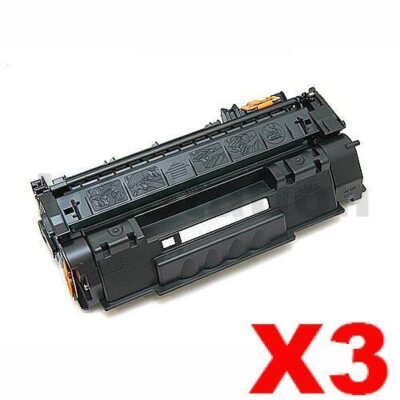 3 x HP Q5949A (49A) Compatible Black Toner Cartridge - 2,500 Pages